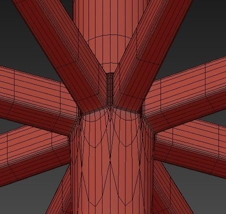 Euclid Chandelier Spanish Bronze 3D model_5