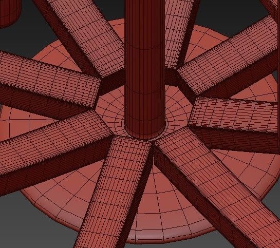 Euclid Chandelier Spanish Bronze 3D model_8