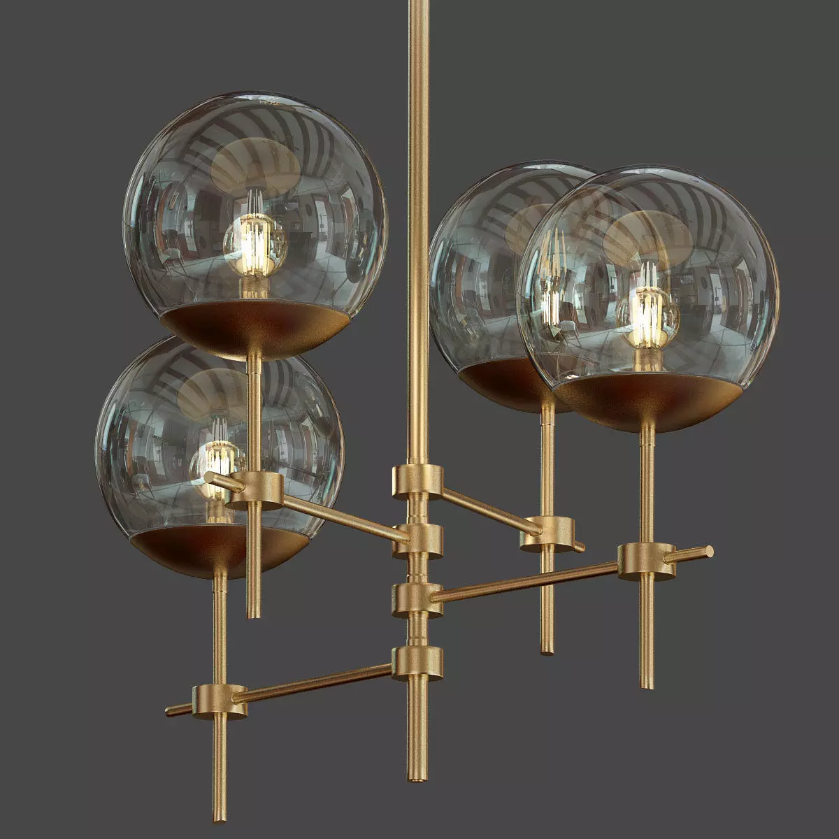 Four Hands Shayli Chandelier 3D model_0