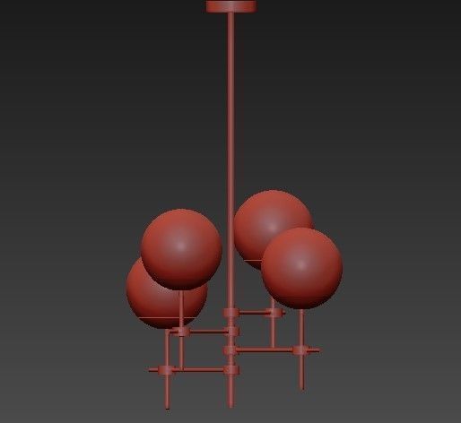 Four Hands Shayli Chandelier 3D model_1