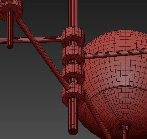 Four Hands Shayli Chandelier 3D model_3