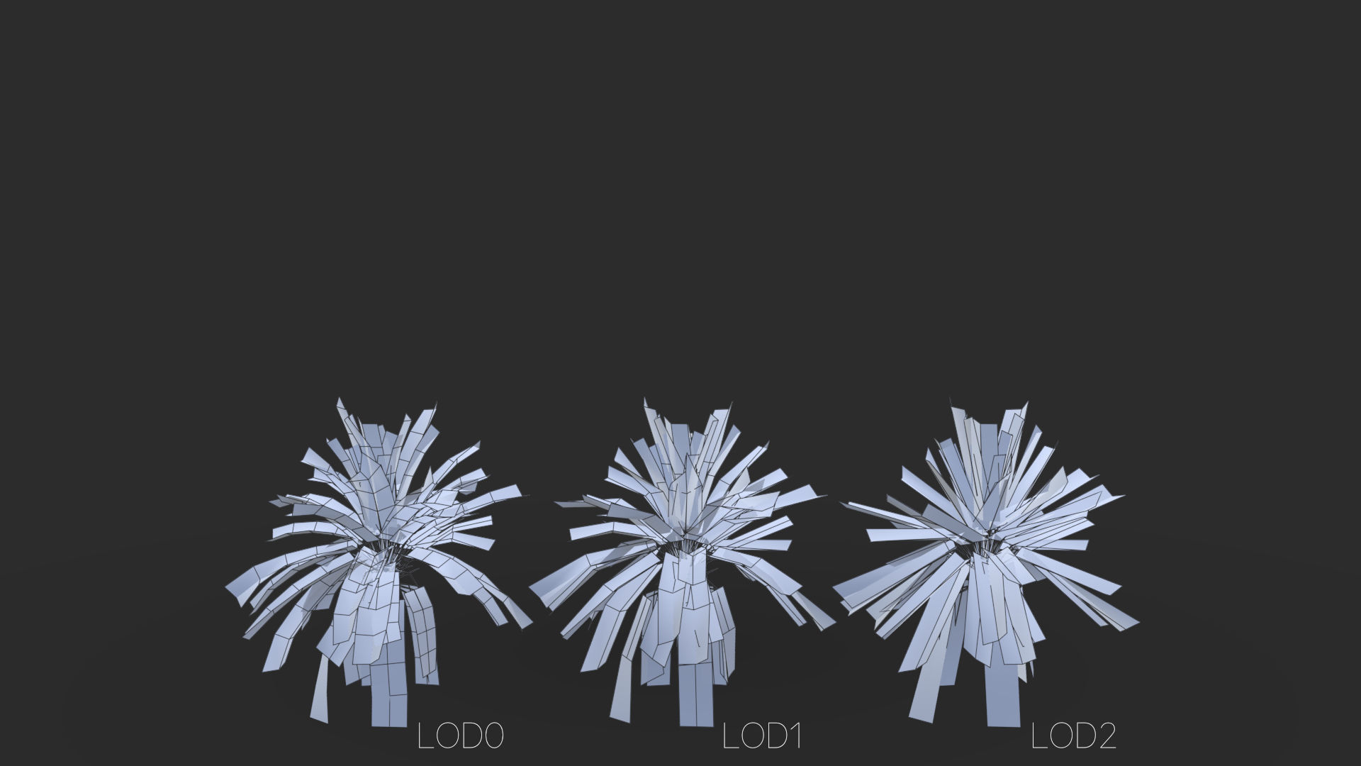 Phoenix Dactylifera Palm Tree Low-poly 3D model_19
