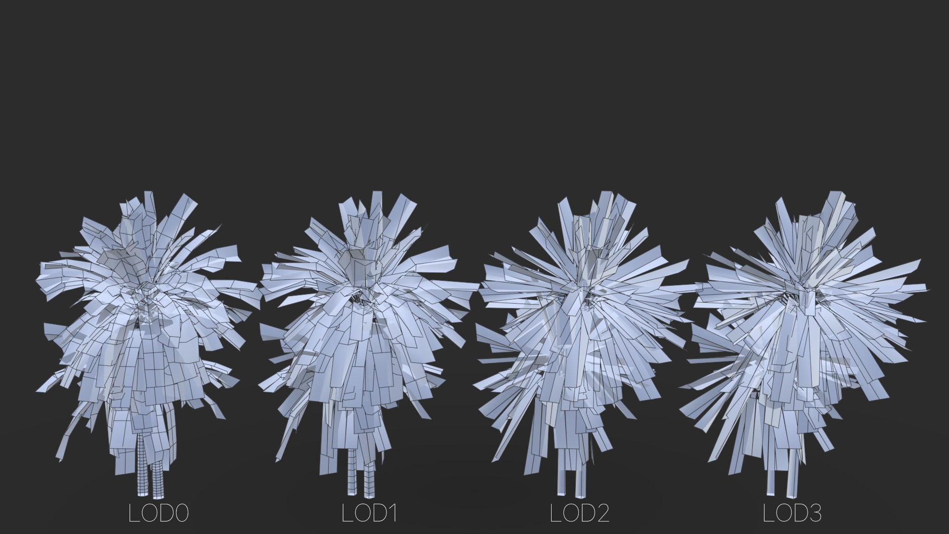 Phoenix Dactylifera Palm Tree Low-poly 3D model_15