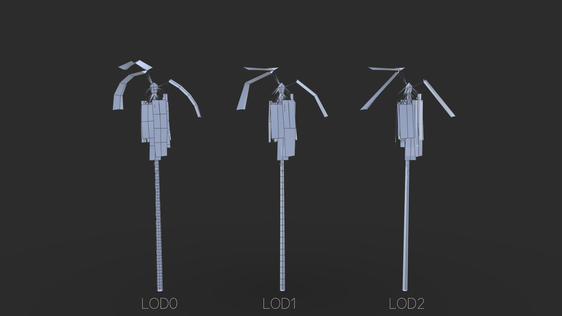 Phoenix Dactylifera Palm Tree Low-poly 3D model_24