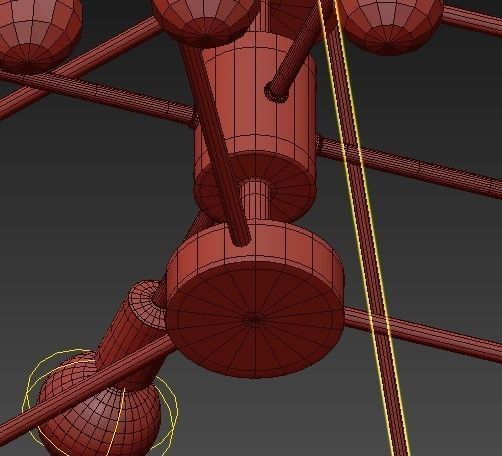 Bling Large Chandelier 3D model_10