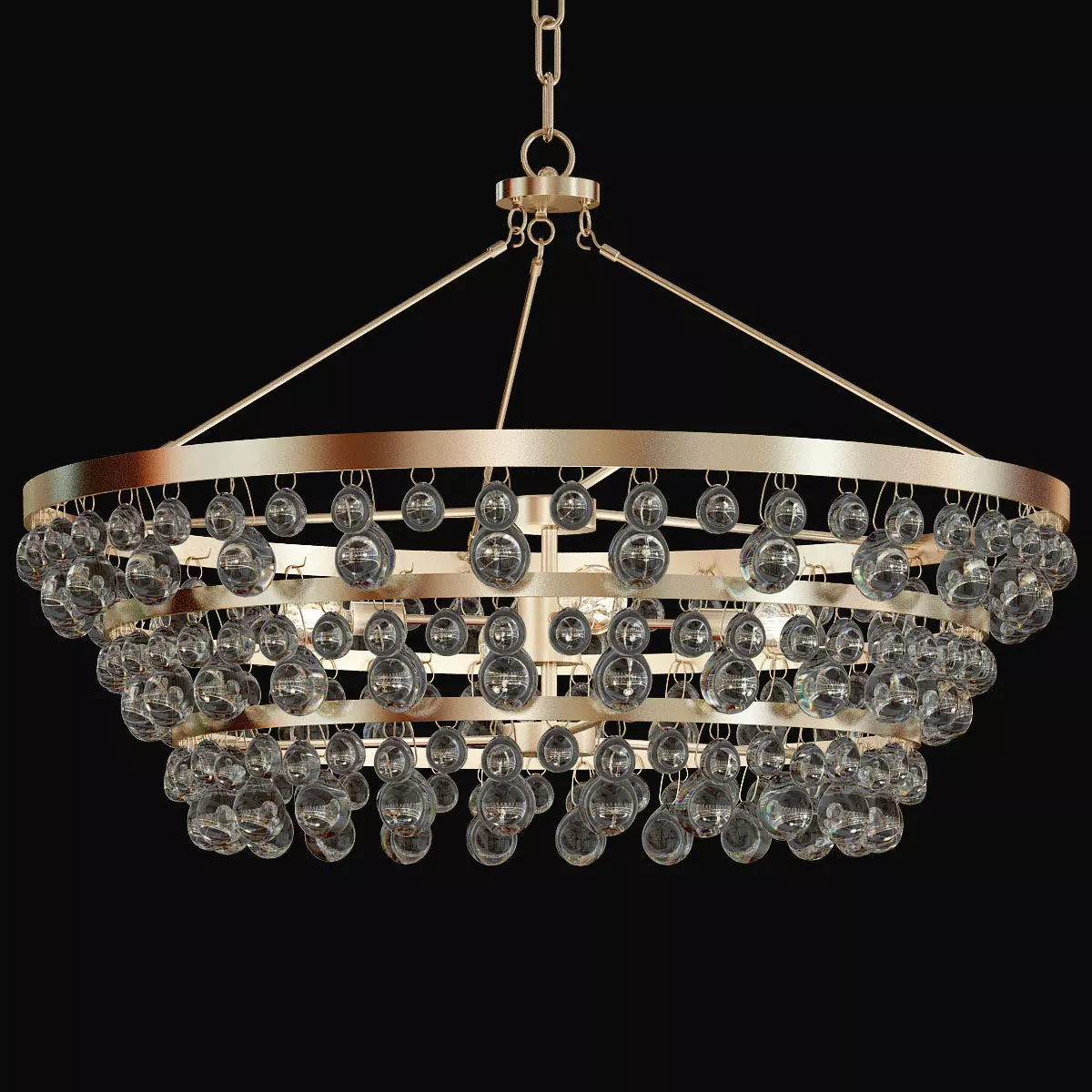 Bling Large Chandelier 3D model_0