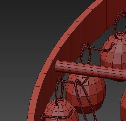 Bling Large Chandelier 3D model_1