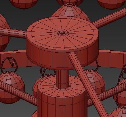 Bling Large Chandelier 3D model_7