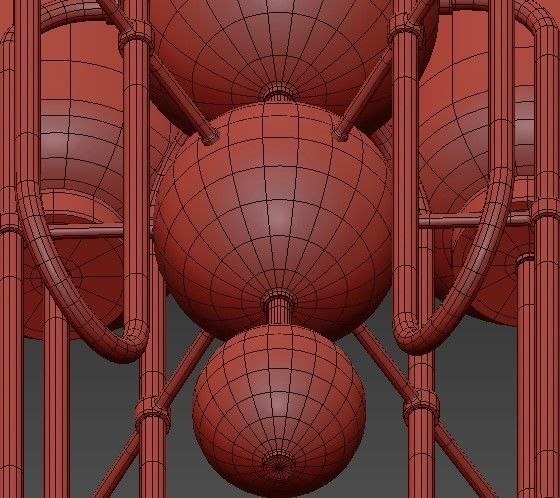 Williamsburg Tyrie Chandelier 3D model_6