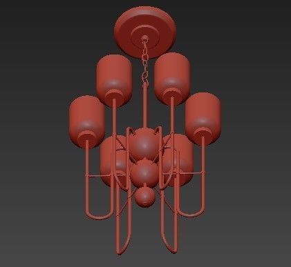 Williamsburg Tyrie Chandelier 3D model_2