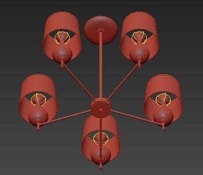 Latitude Chandelier 3D model_2