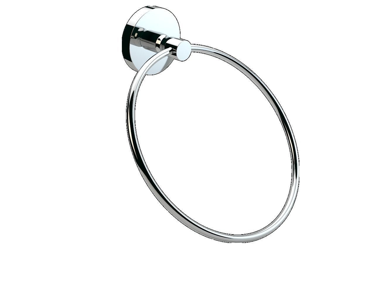 Rose Towel Round 3D model_0