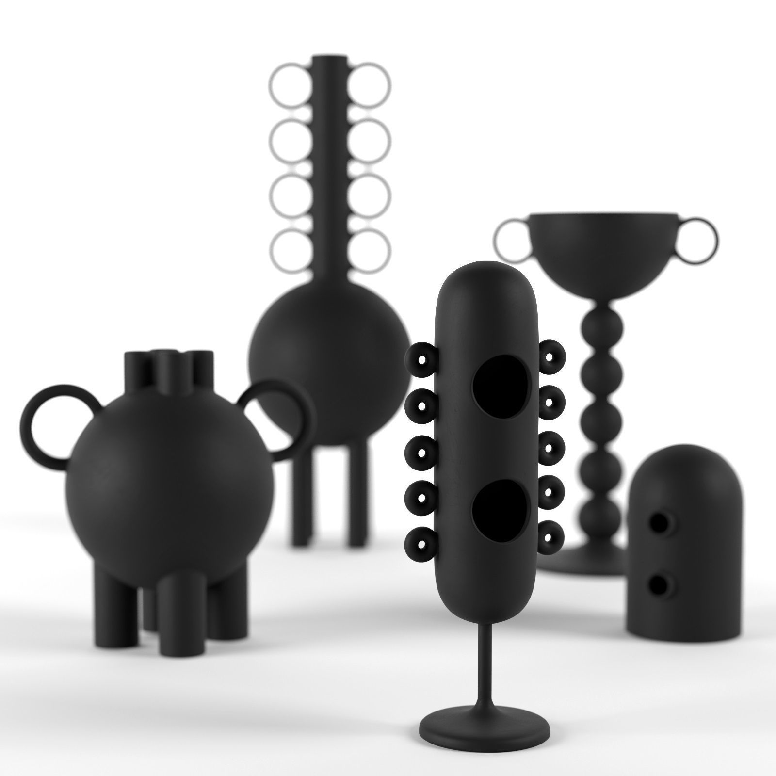 Les Noirs Decorative Objects 3D model_1