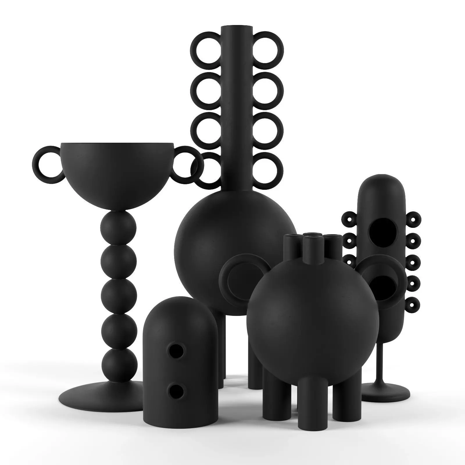 Les Noirs Decorative Objects 3D model_0