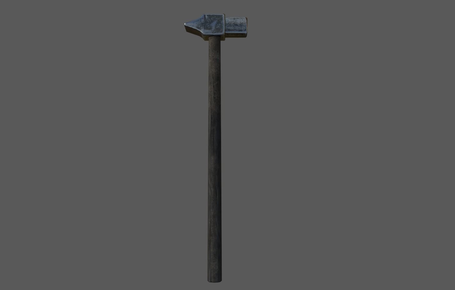 Blacksmith Tools Set Free low-poly 3D model_4