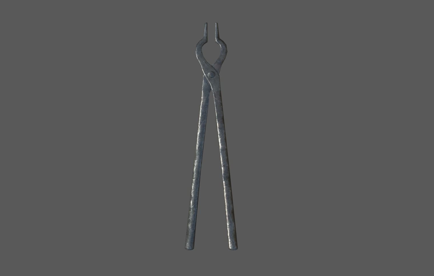 Blacksmith Tools Set Free low-poly 3D model_10