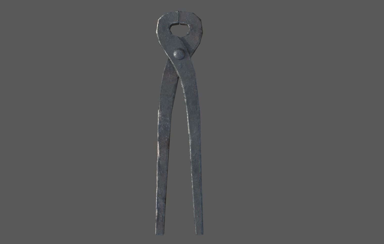 Blacksmith Tools Set Free low-poly 3D model_12
