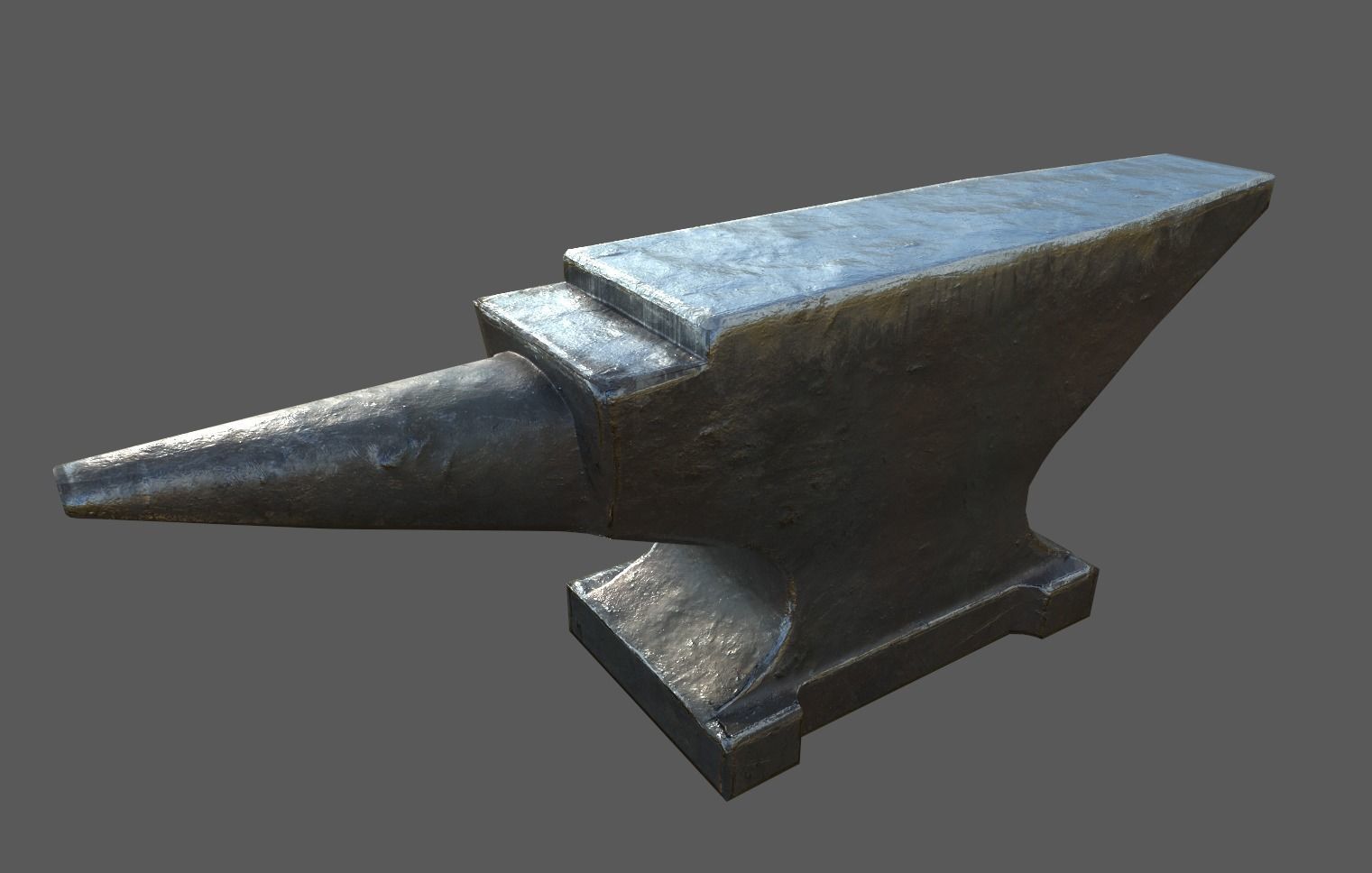 Blacksmith Tools Set Free low-poly 3D model_2