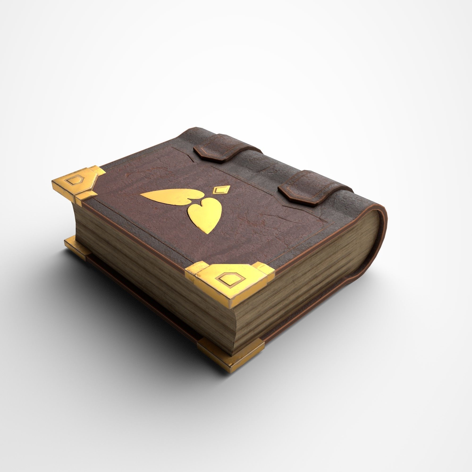 Stylized Book Low-poly 3D model_2