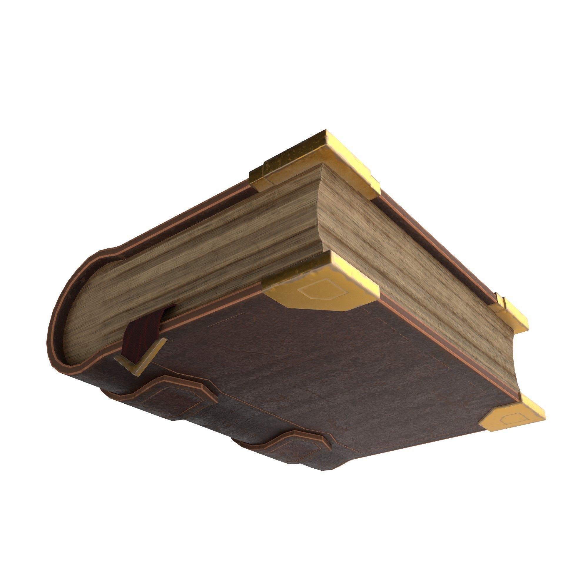 Stylized Book Low-poly 3D model_4