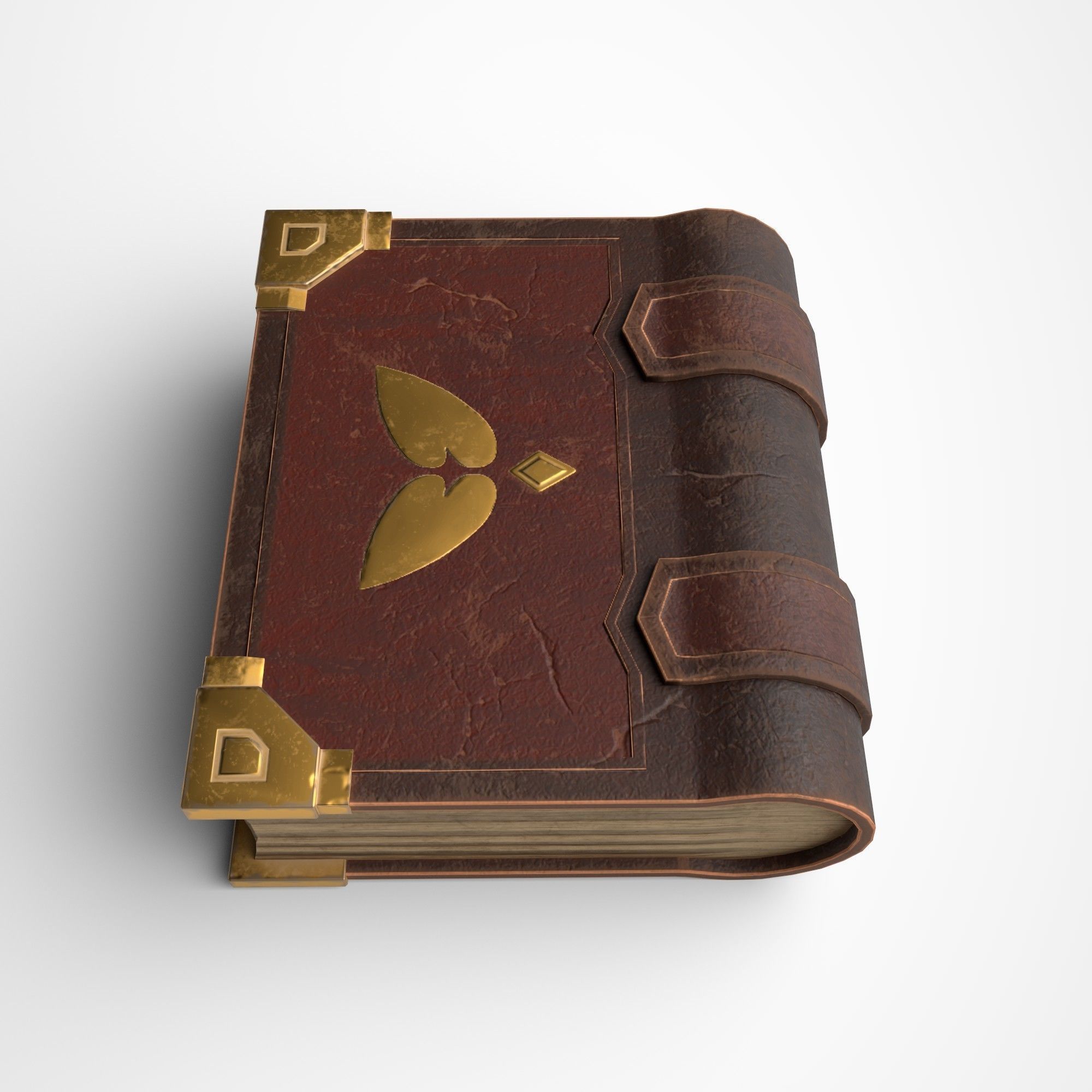 Stylized Book Low-poly 3D model_3
