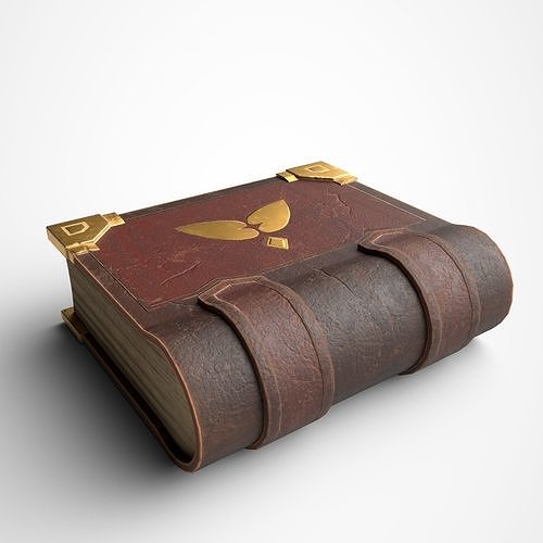 Stylized Book Low-poly 3D model
