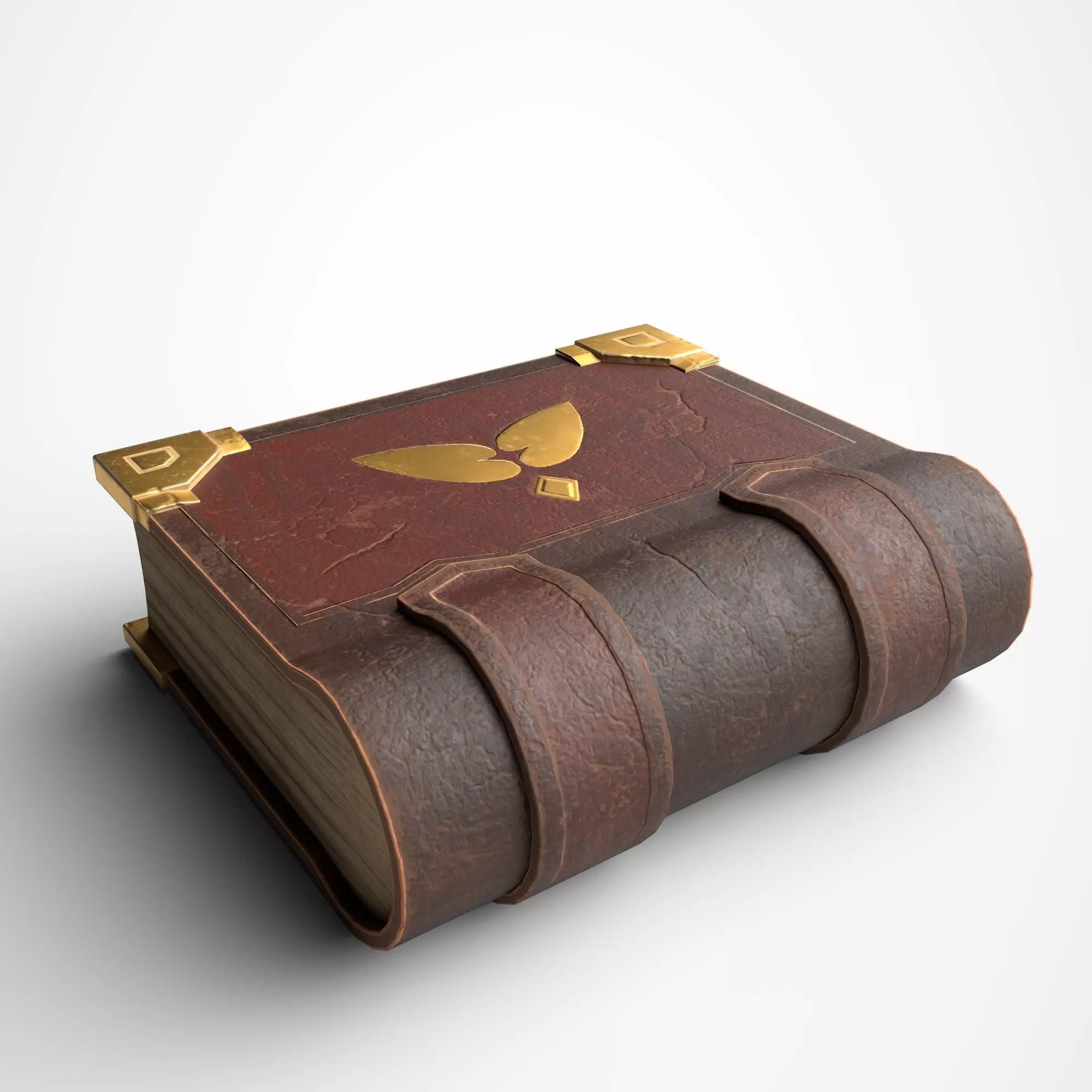 Stylized Book Low-poly 3D model_0