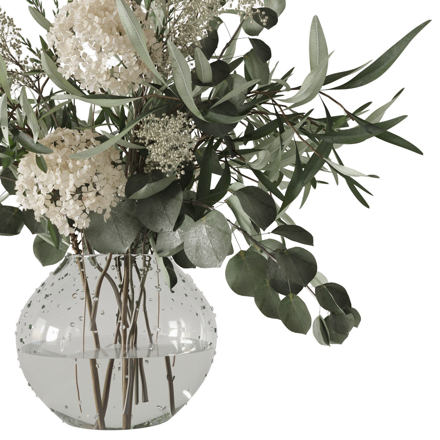 Bouquet of spring flowers 3D model_1