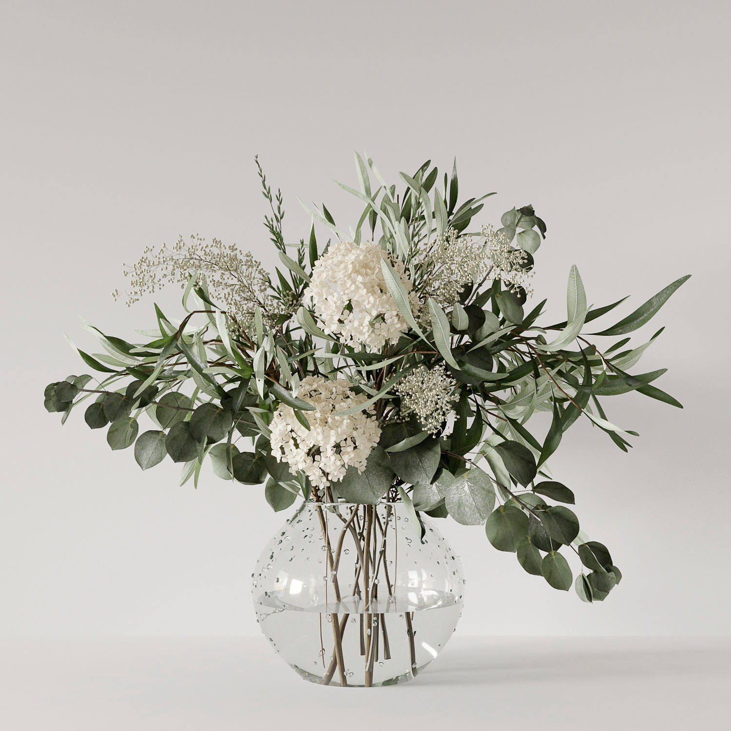 Bouquet of spring flowers 3D model_3