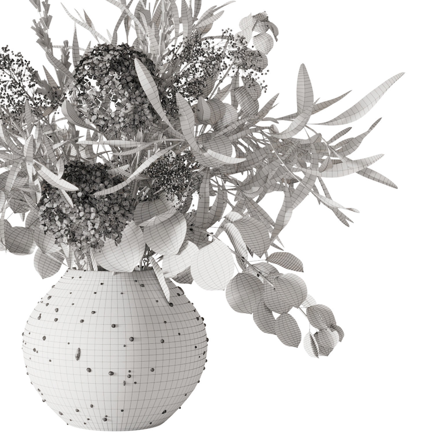 Bouquet of spring flowers 3D model_6