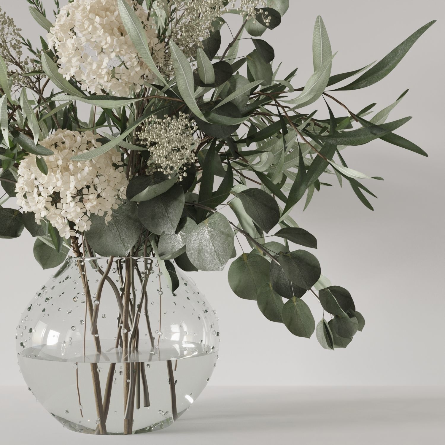 Bouquet of spring flowers 3D model_4