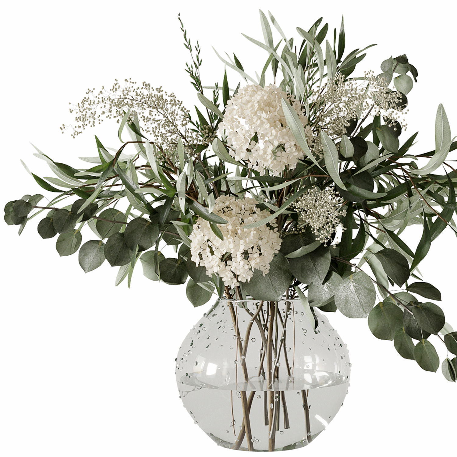 Bouquet of spring flowers 3D model_9