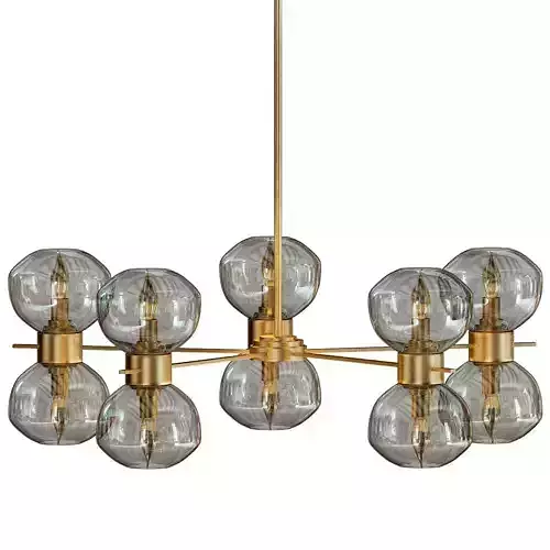 Nordic Collection floor lamp with balls hanging from it