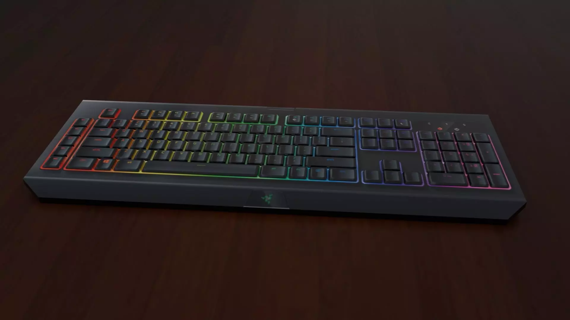 Computer Keyboard  Low-poly 3D model_0