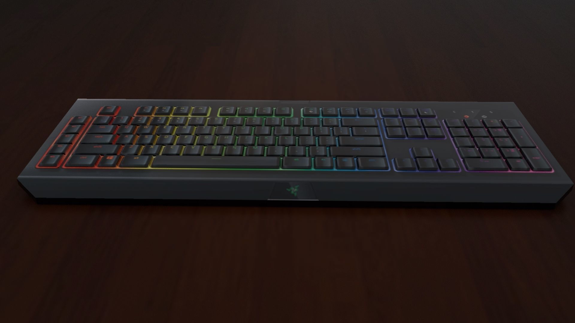 Computer Keyboard  Low-poly 3D model_1