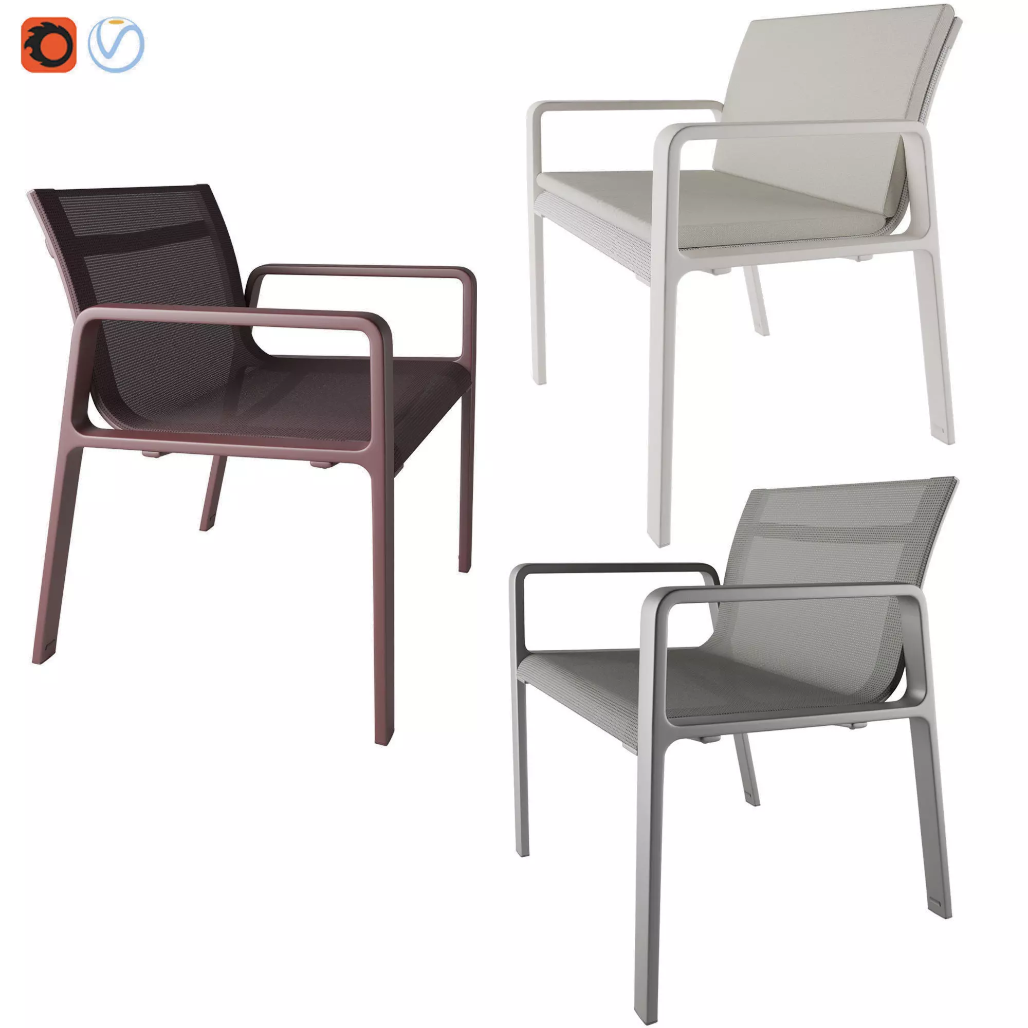 Park life low armchair By Jasper morrison 3D model