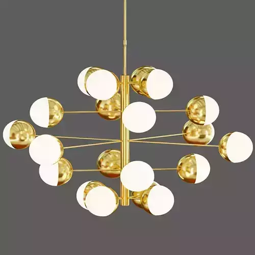 Mid Century Globe Chandelier