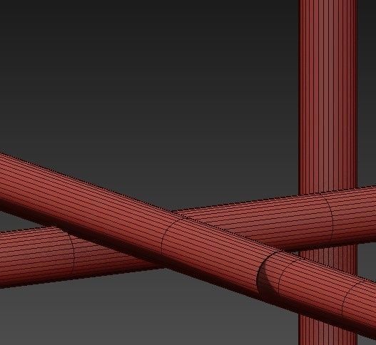 Modern Kryss Chandelier 3D model_4