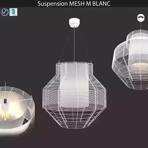 Suspension MESH M BLANC 3D model