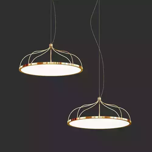 PLANE two circular pendant lights