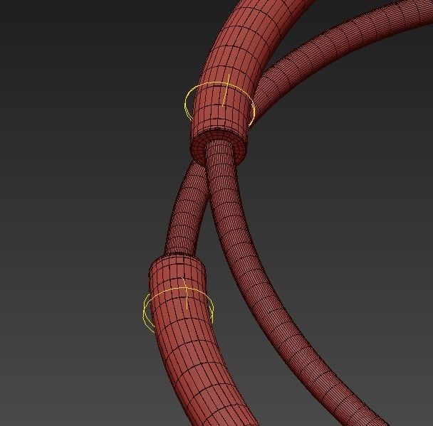 Halogen metal pendant lamp 3D model_3