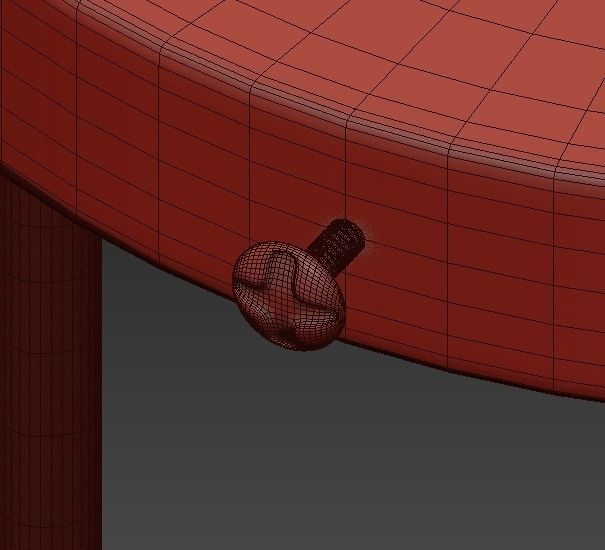 Chandelier gold pendant light with three glass globes 3D model_7