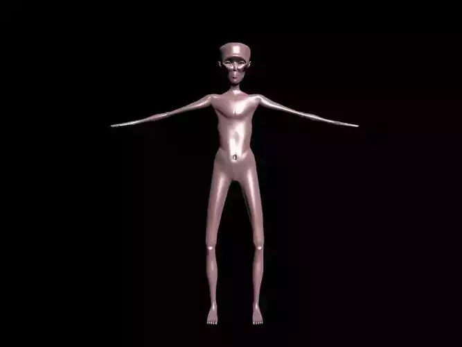 Alien female skeleton