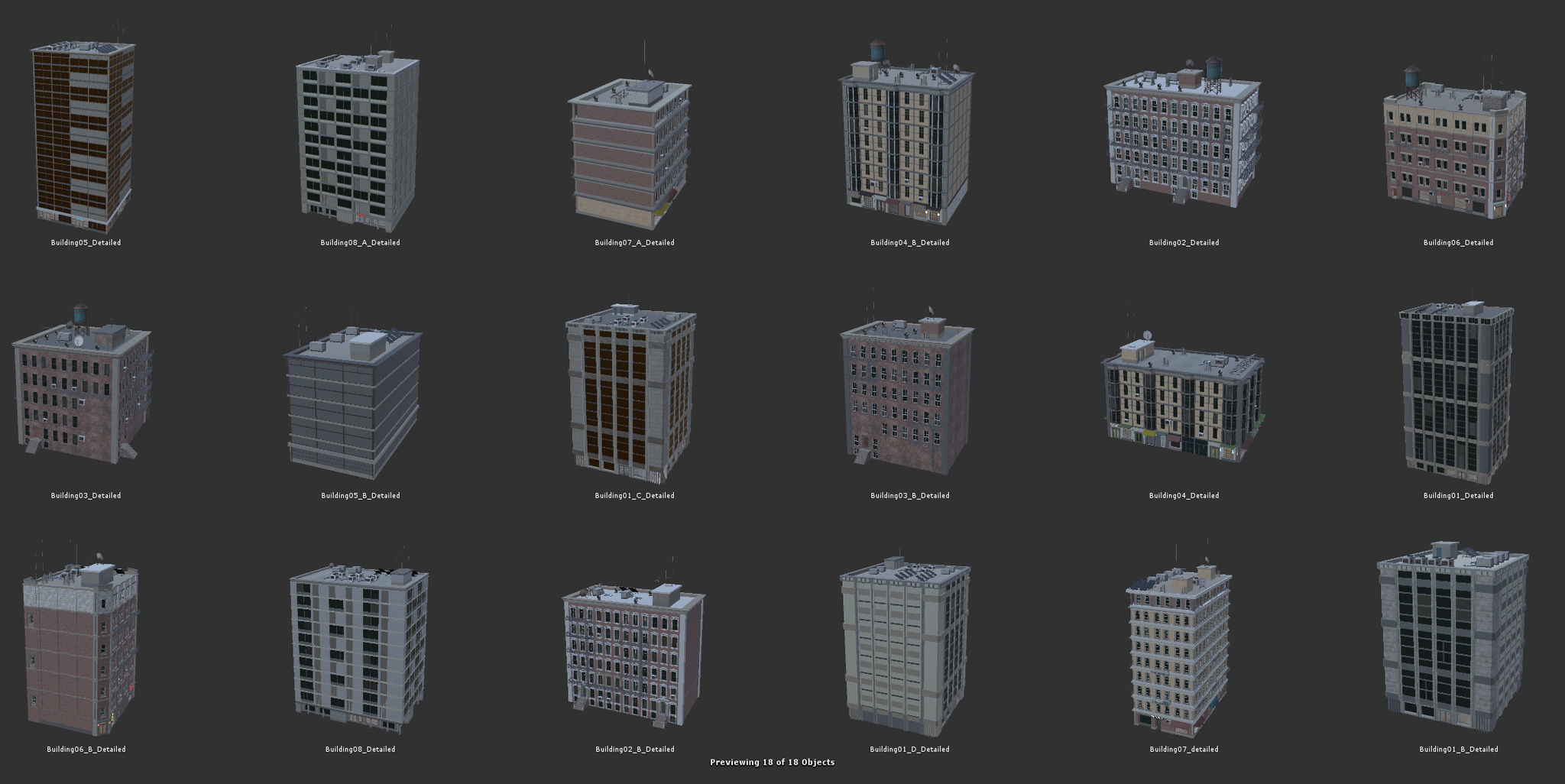 Module Based City Creator 3D model_58