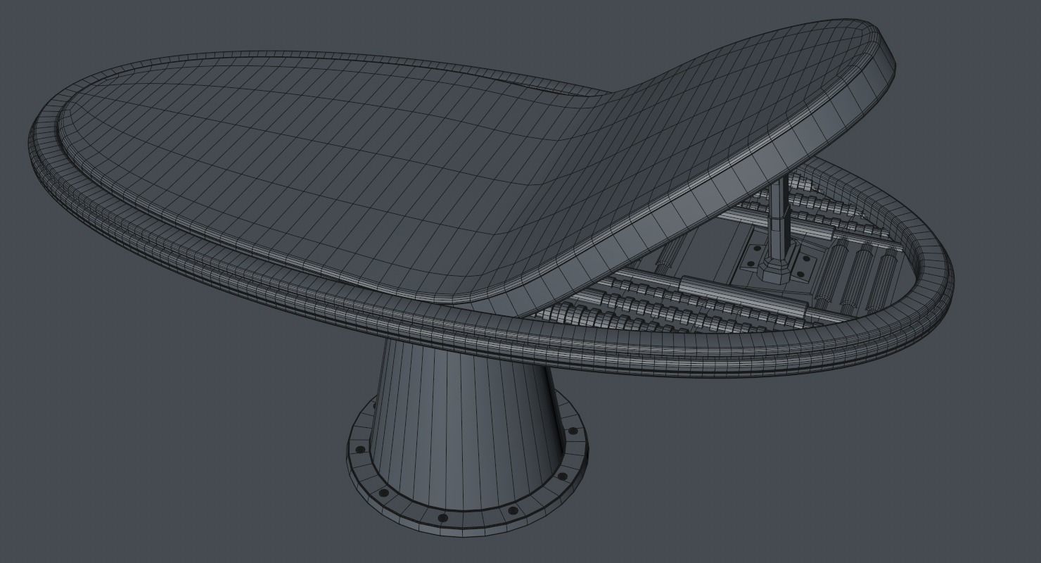 Hospital Bed 3D model_14