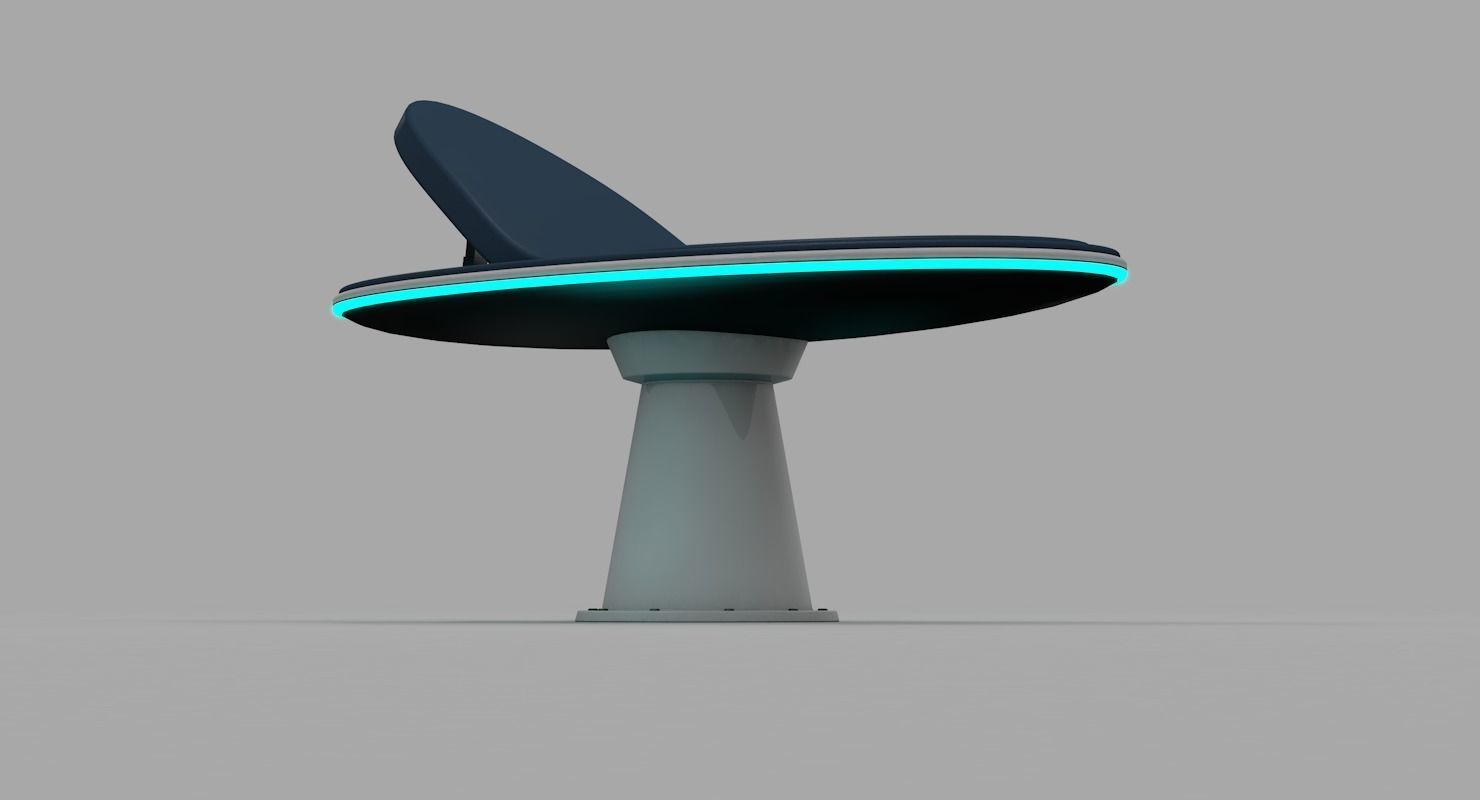 Hospital Bed 3D model_3