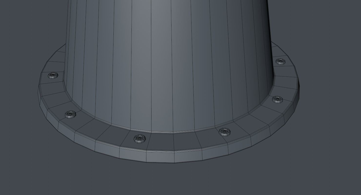 Hospital Bed 3D model_16