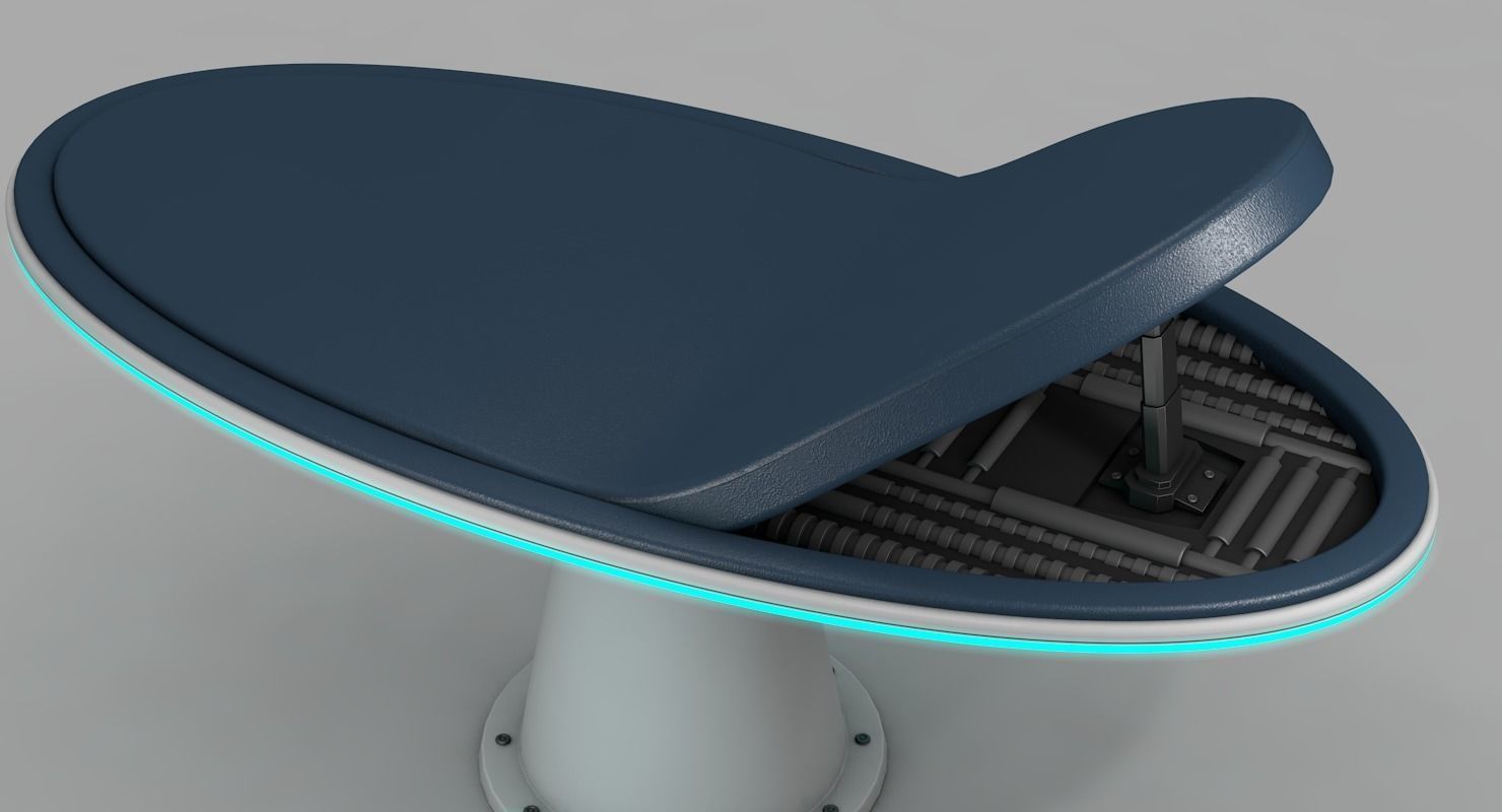 Hospital Bed 3D model_5