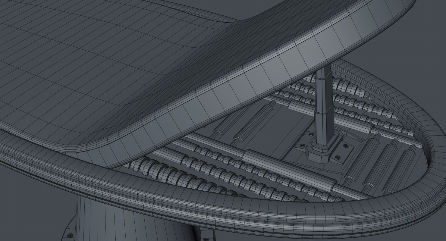 Hospital Bed 3D model_15