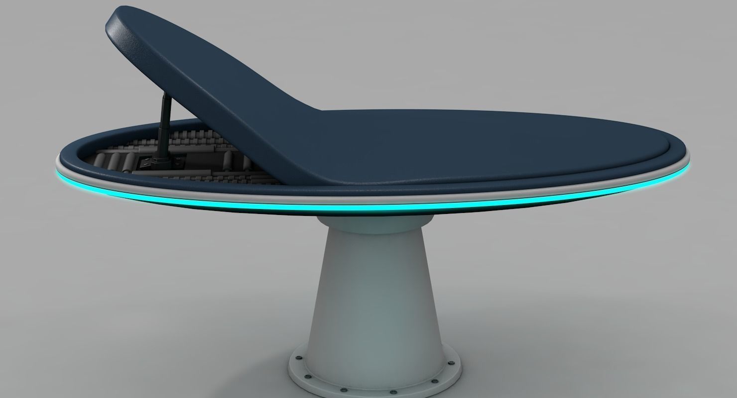 Hospital Bed 3D model_7